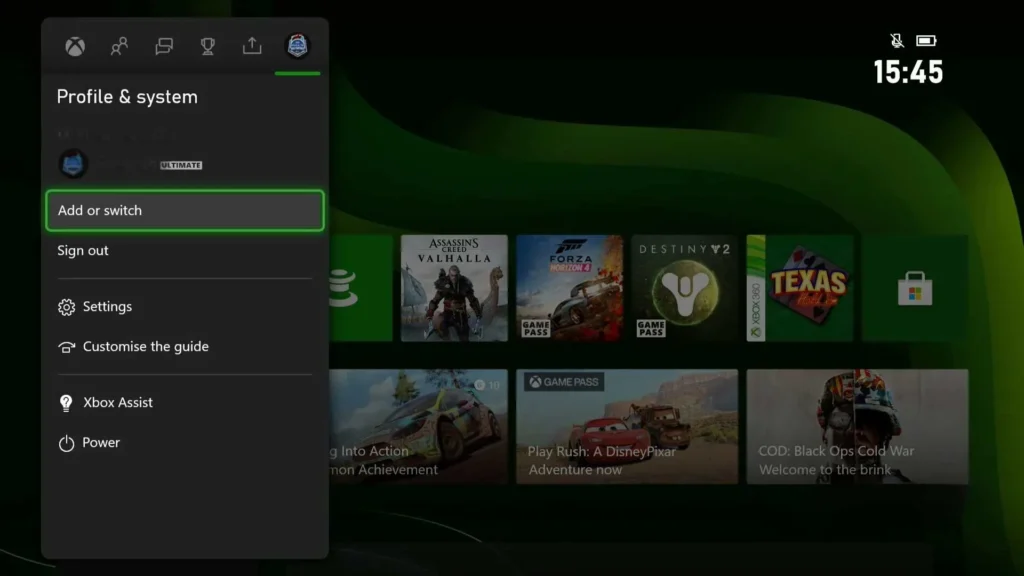 xbox series add Home