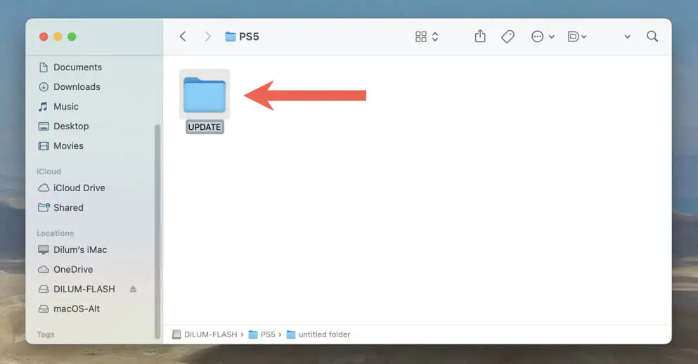 راهنمای آپدیت کنسول PS5+لینک دانلود 7 UPDATE folder